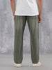Men's Casual Anti Fit Washed Jeans | Olive