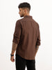 Solid Regular Fit 100% Cotton Shirt | Brown
