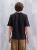 Men Casual Oversized Fit Tshirt With Applique Patch | Black