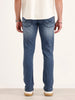 Straight Fit Faded Denim Jeans | Light Blue