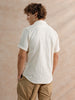 Textured Slim Fit Shirt | Off White