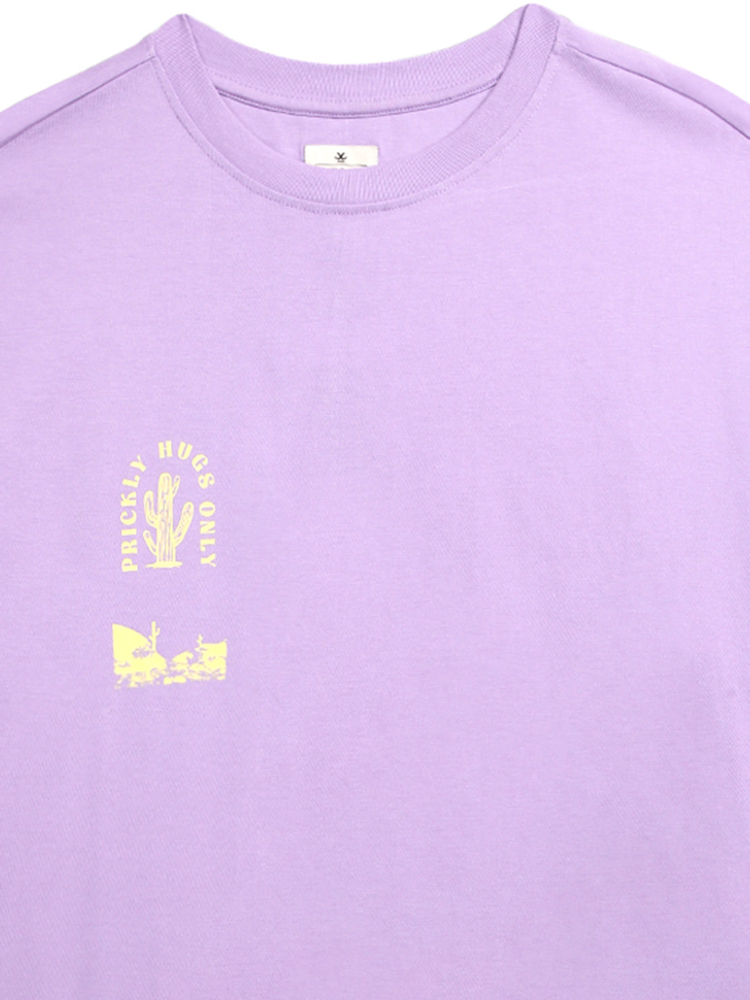 Elite Purple Printed Oversized T-Shirt