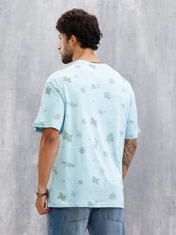 Food Inspired AOP T-Shirt | Light Blue