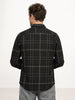 Slim Fit Checkered Shirt | Black
