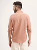 Regular Fit Linen Blend Shirt | Light Brown
