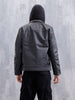Men’s Black Slim Fit Biker Jacket | Black