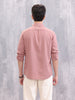 Solid Cotton Full Sleeve Shirt | Pink