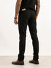 Solid Slim Fit Denim Jeans | Black
