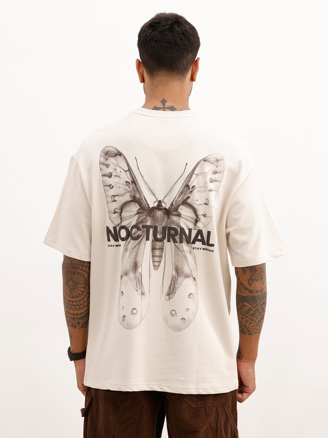Classic Back Puffer Printed T-Shirt | Beige | WTS02HSOS1340S