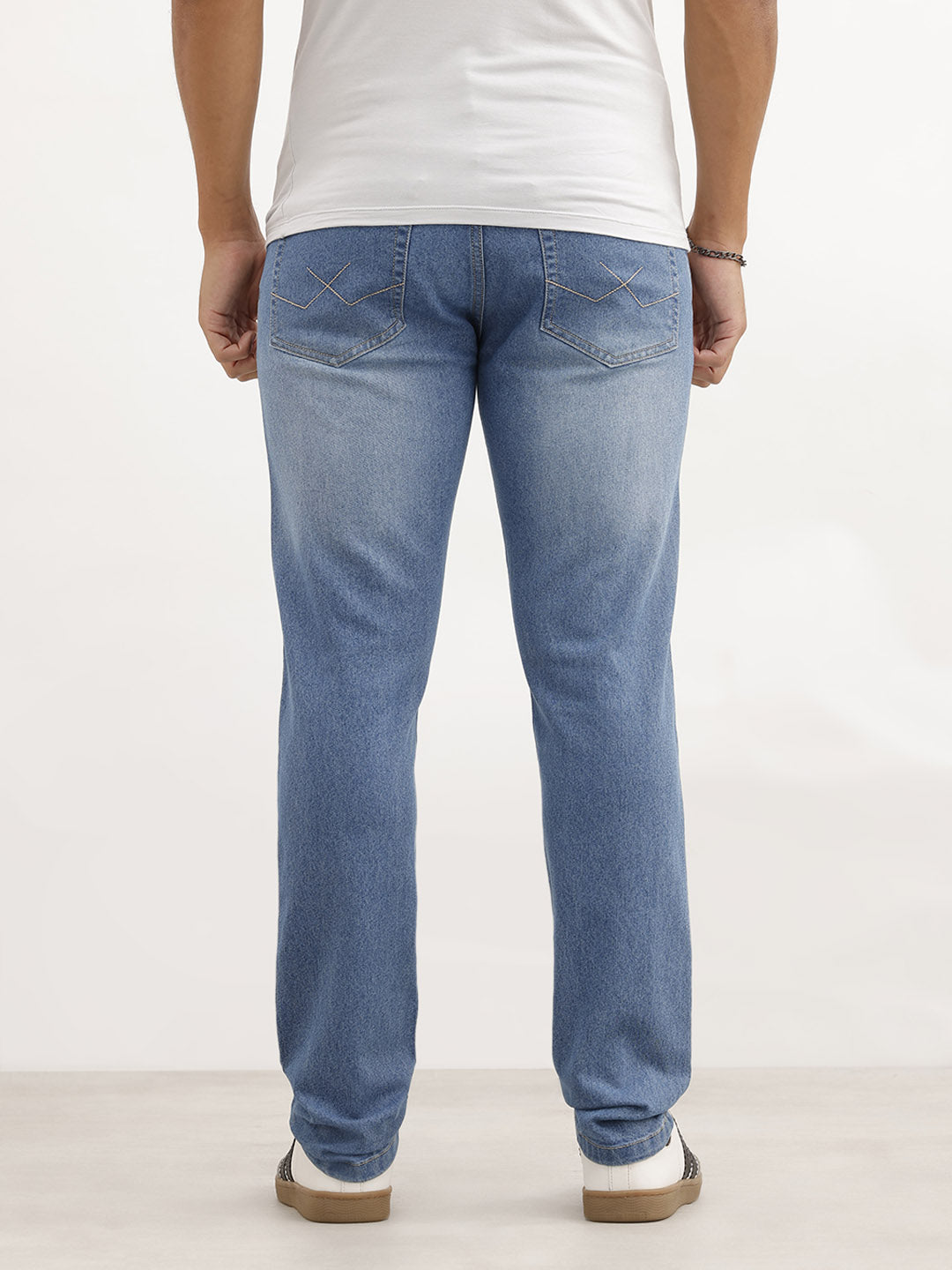 Faded Slim Fit Denim Jeans | Light Blue
