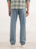 Solid Straight Fit Denim Jeans | Light Blue