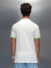 Men's Casual Colorblocked Polo T-shirt | White
