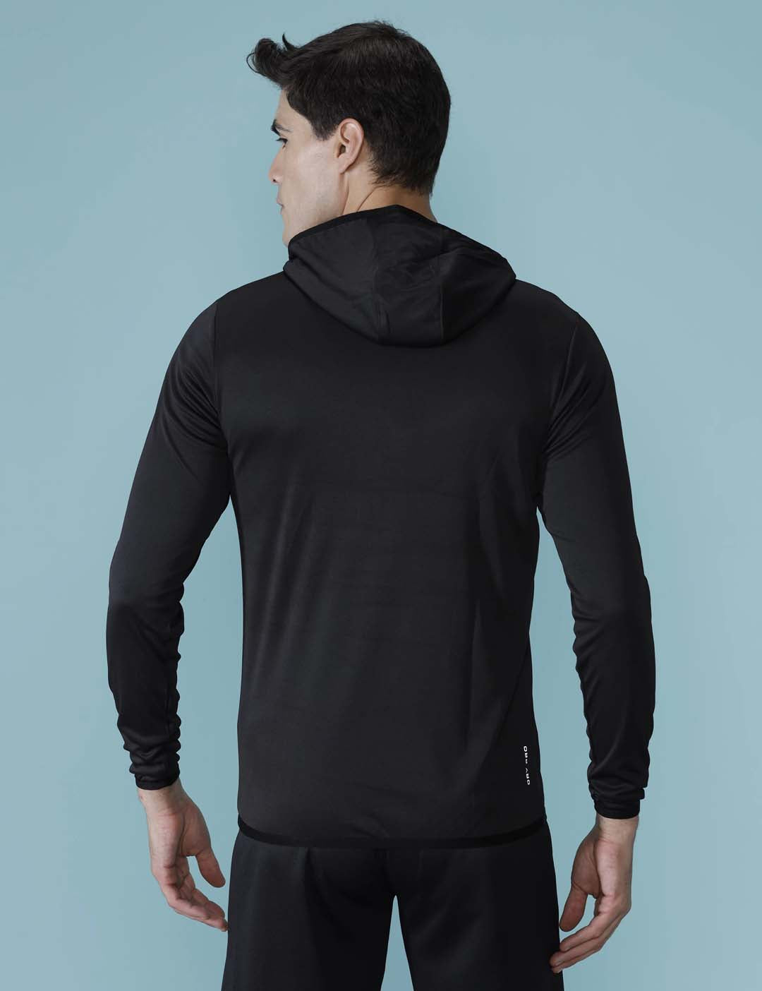 Black Glitch Active Hoodie