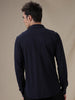 Knit Long Sleeve Navy Shirt