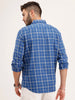 Regular Fit Checkered Shirt | Blue
