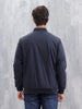 Men's Casual Solid Bomber Jacket  | Navy Blue