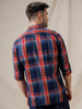 Basic Checks Navy Blue Shirt