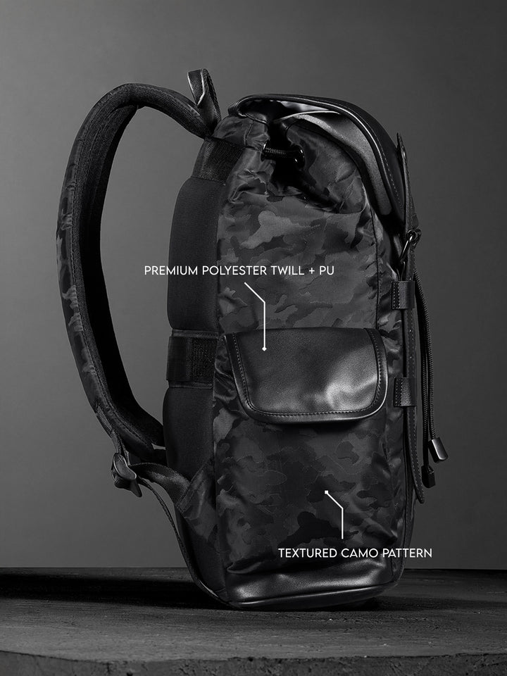 Tonal Camo Backpack | Black (30L)