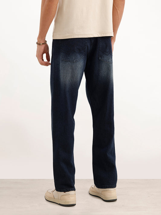 Classic Faded Denim Jeans | Blue
