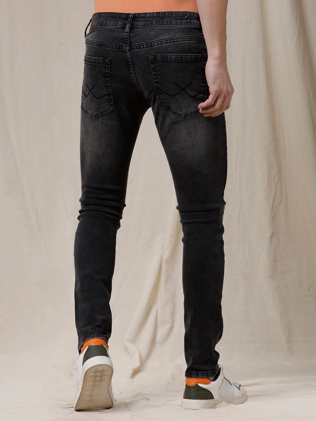 Black Fade Tapered Jeans