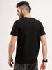 Slim Fit Placement Printed Tee | Black