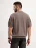 Oversized Flat Knit T-Shirt | Dark Green