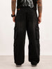 Faded Loose Fit Denim Cargo | Grey | WJN100CR7674W