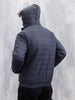 Casual Regular Fit Puffer Jacket | Black
