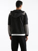 Hooded Zipper Colour-Blocked Jacket