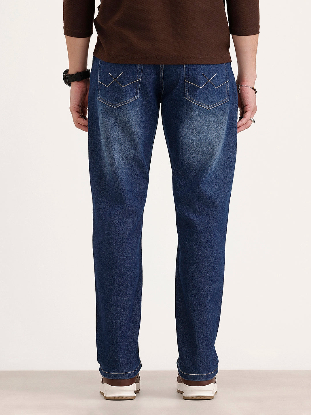 Relaxed Fit Denim Jeans | Light Blue