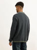 Classic Contrast Collar Knitted T-Shirt | Blue