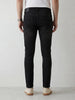 Solid Skinny Crop Denim Jeans | Black