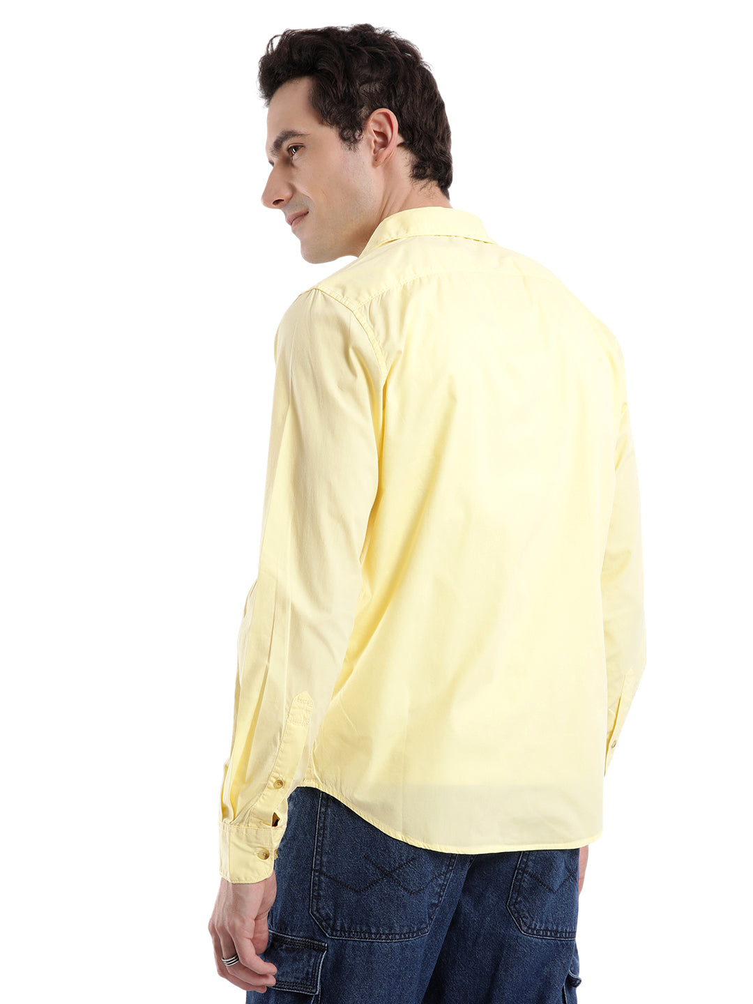 Yellow Poplin Classic Shirt