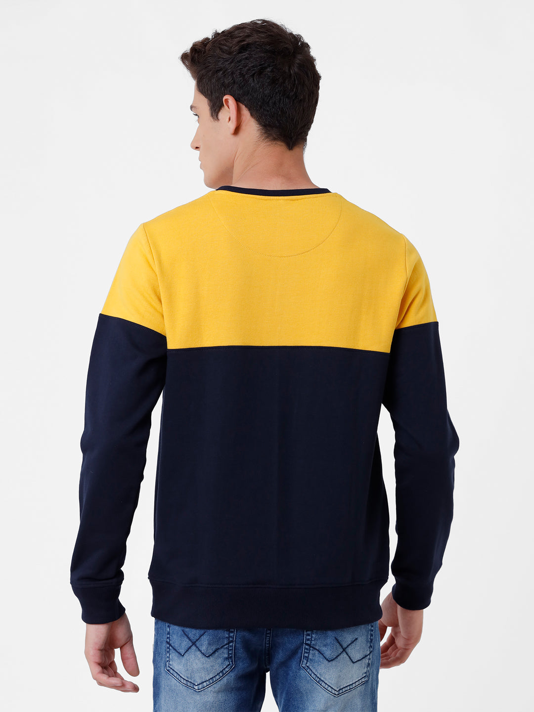 Wrogn Life Yellow & Navy Sweatshirt