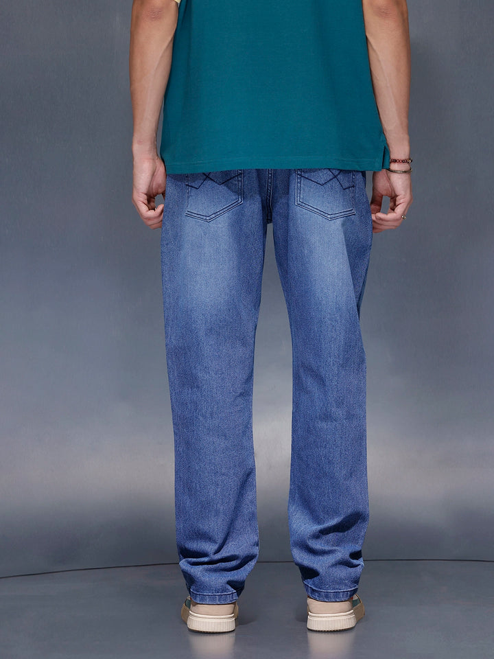 Men’s Timeless Mid-Wash Blue Jeans | Darkstone