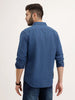 Slim Fit Textured Shirt | Blue