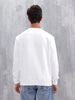 Wrogn Graphic Printed Comfort Fit Sweatshirt | Ecru Melange