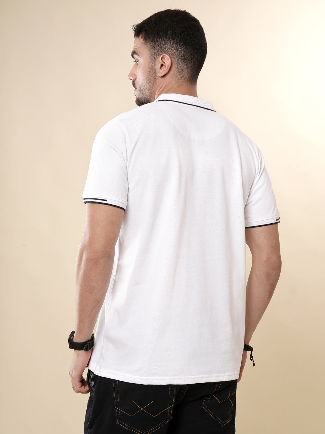 Classic Placket Sewed Polo T-Shirt