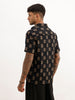 Classic Comfort Fit Jacquard Shirt | Black