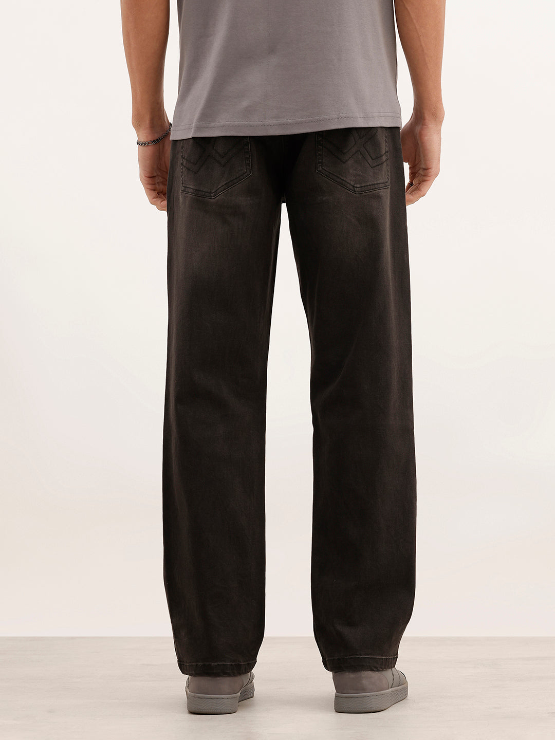 Distressed Anti Fit Denim Jeans | Black