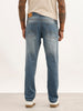 Washed Slim Fit Denim Jeans | Dark Blue