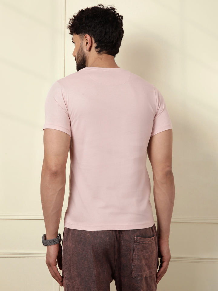 Washed Slim Fit T-Shirt | Pink