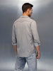 Men's Casual Slim Fit Denim Shirt | Grey