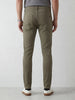 Solid Slim Fit Trouser | Olive