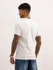 Slim Fit Embroidered Detail T-Shirt | Off White
