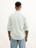 Slim Fit Embroidered Detail Shirt | Green