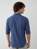 Solid Regular Fit Full Sleeve Shirt | Blue