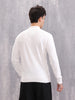 Turtle Neck Full Sleeve T-Shirt | White