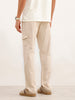 Solid Straight Fit Cargo Trouser | Beige