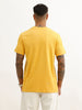 Slim Fit Placement Printed T-Shirt | Yellow